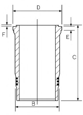 GOETZE ENGINE 1426007000 -  Гильза цилиндра